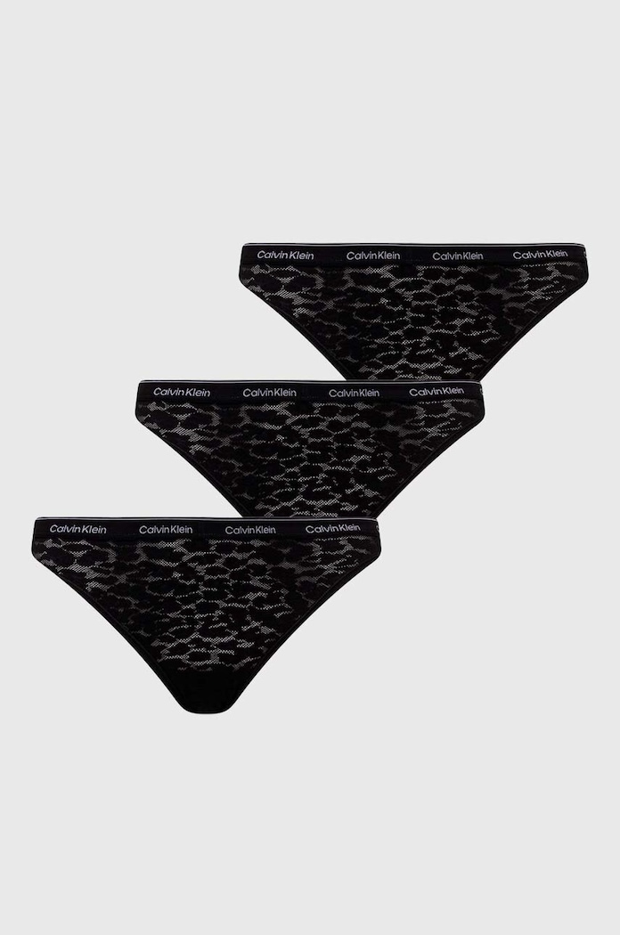 Calvin Klein Underwear figi 3-pack dzianina czarny 000QD5069E