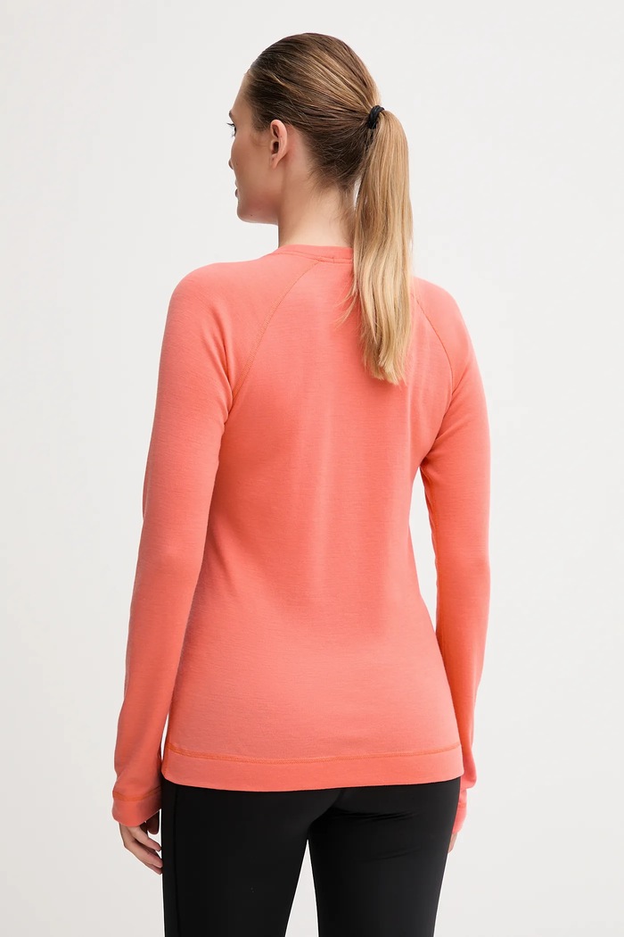 Smartwool longsleeve funcțional Classic Thermal Merino SW016370 portocaliu AW25