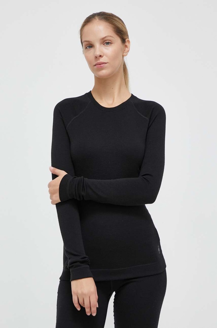 Funkční triko s dlouhým rukávem Smartwool Classic Thermal Merino outdoor černá SW016370