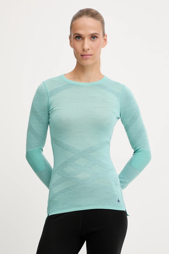 Funkčné tričko s dlhým rukávom Smartwool Intraknit Thermal Merino outdoor tyrkysová SW019284