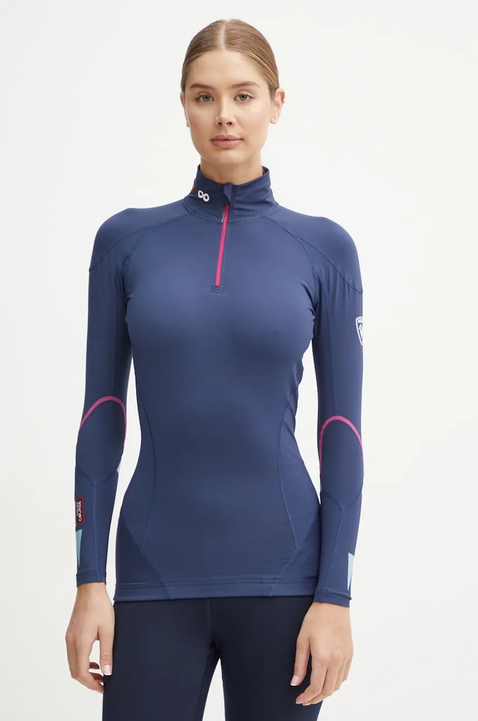 Ισοθερμικό μακρυμάνικο Rossignol Infini Compression Race RLMWL17 σκούρο μπλε AW24
