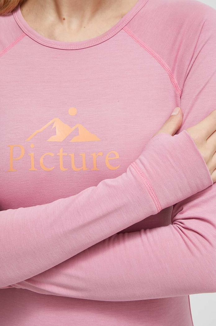 Funkční triko s dlouhým rukávem Picture Milita WTS501 růžová