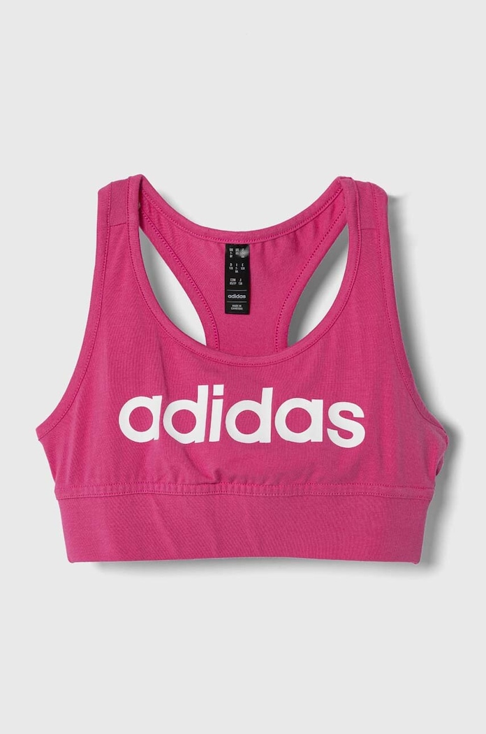 adidas biustonosz sportowy dziecięcy miękka różowy IC3157
