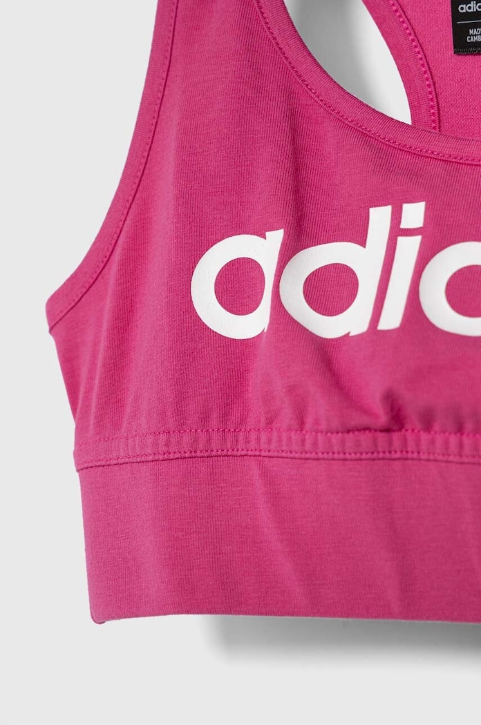 Dziewczynka adidas biustonosz sportowy dziecięcy IC3157 różowy