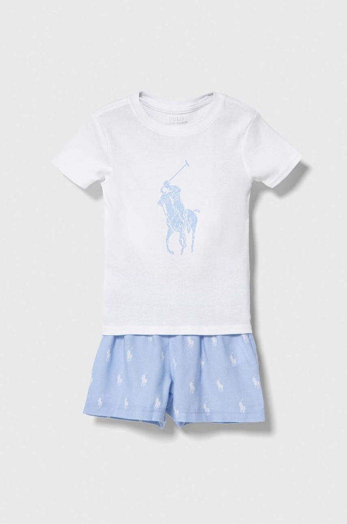 Polo Ralph Lauren gyerek pizsama nyomtatásos kék 3P0146