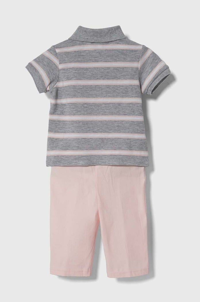 Lacoste pijamale pentru bebelusi 4J1135 gri AW23