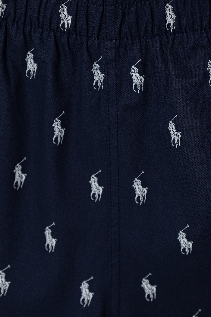 Dětské bavlněné pyžamo Polo Ralph Lauren námořnická modř 9P0137