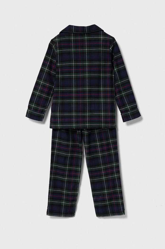 Παιδικές βαμβακερές πιτζάμες Polo Ralph Lauren 9P0137 πράσινο AW24