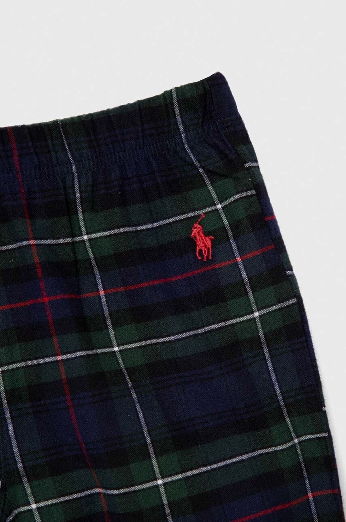 Παιδικές βαμβακερές πιτζάμες Polo Ralph Lauren πράσινο 9P0137