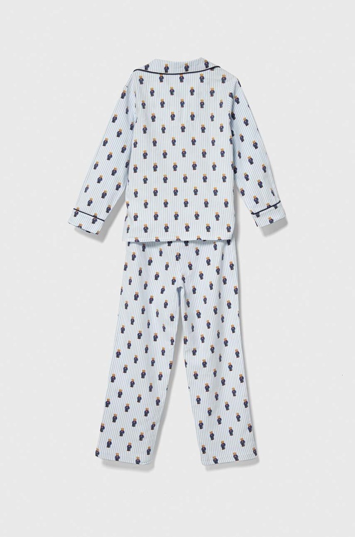 Dětské bavlněné pyžamo Polo Ralph Lauren 9P0149 modrá AW23
