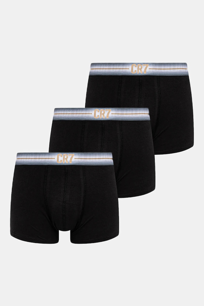 CR7 Cristiano Ronaldo bokserki bawełniane 3-pack bawełna czarny 8100.49.2745