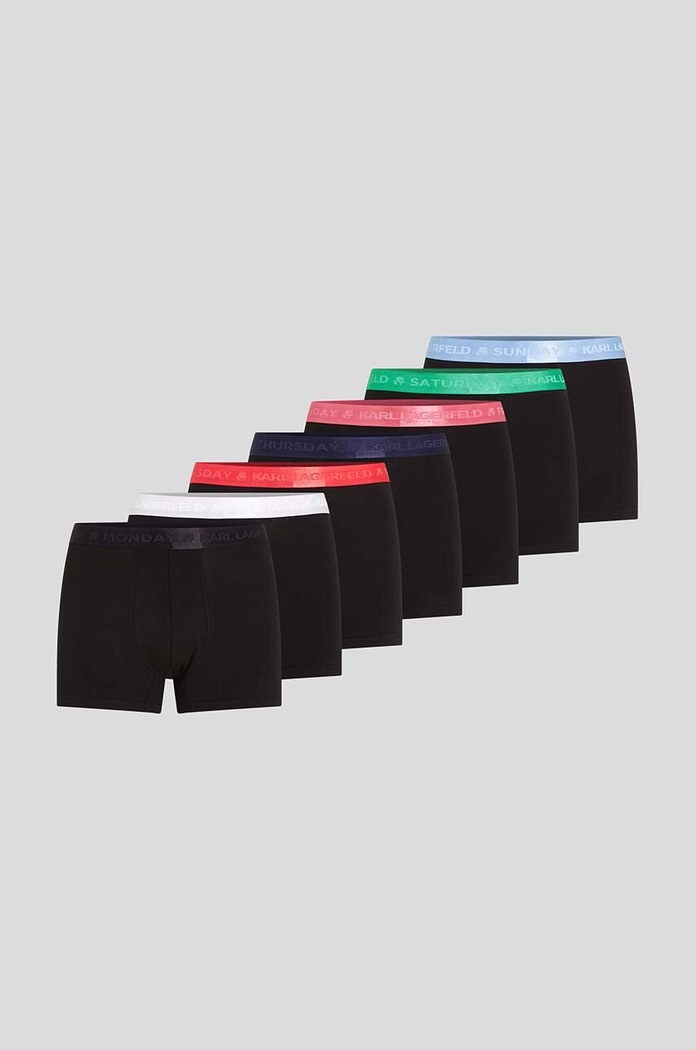Karl Lagerfeld bokserki 7-pack dzianina czarny 235M2102