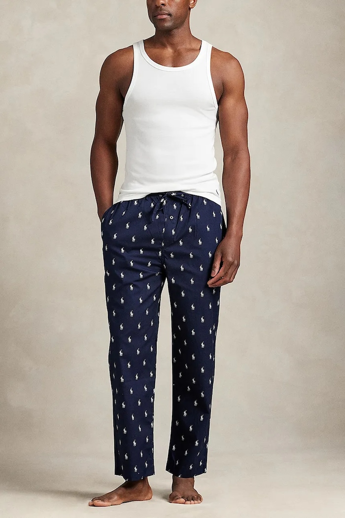 Îmbrăcăminte Polo Ralph Lauren pantaloni pijama bumbac 714899624 bleumarin