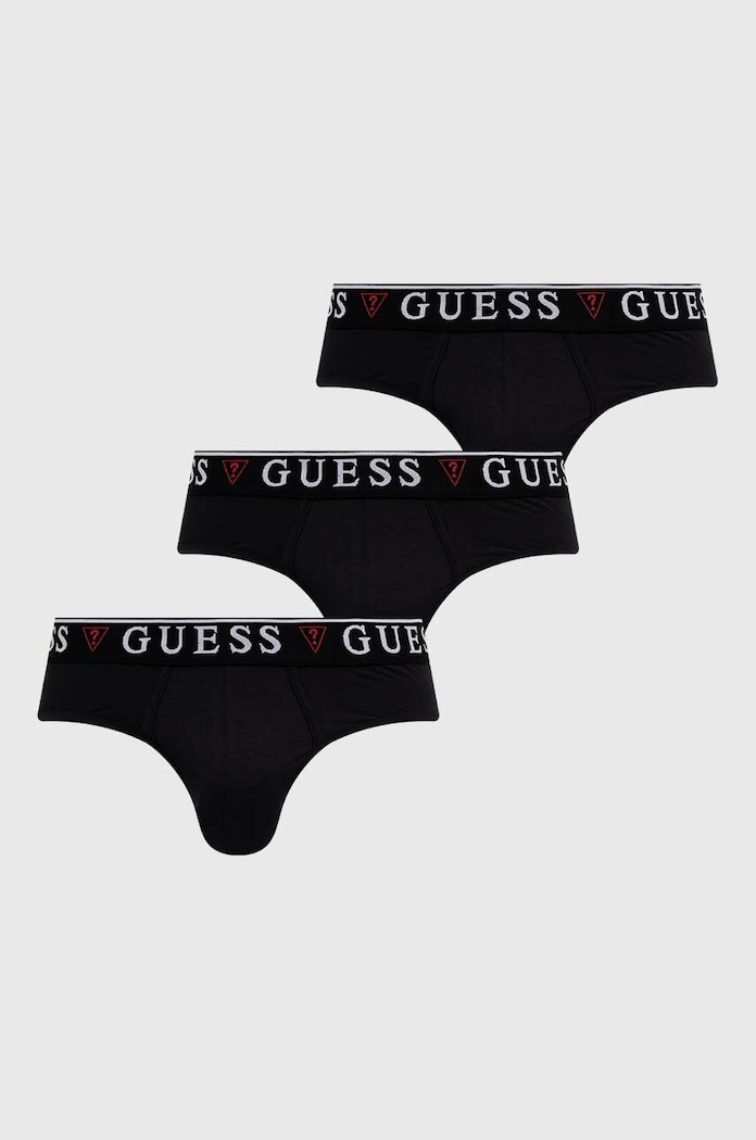 Slip gaćice Guess 3-pack pletivo crna U97G00.KCD31