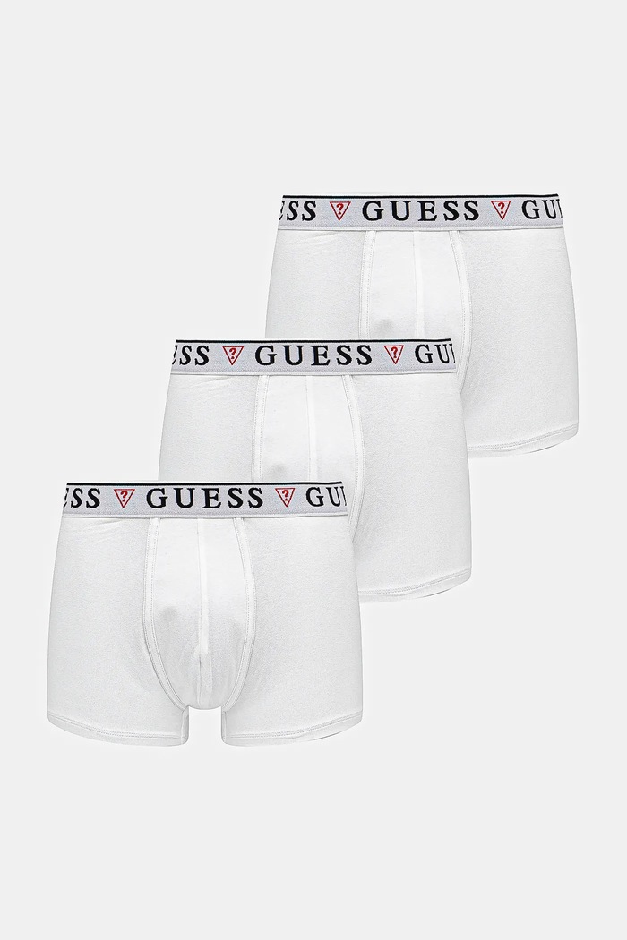 Boxerky Guess BRIAN 3-pak pletenina biela U97G01.KCD31