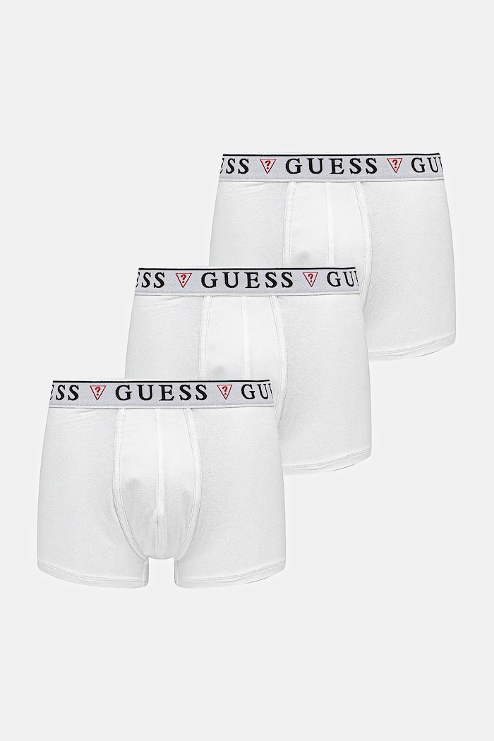 Boxerky Guess BRIAN 3-pak pletenina biela U97G01.KCD31