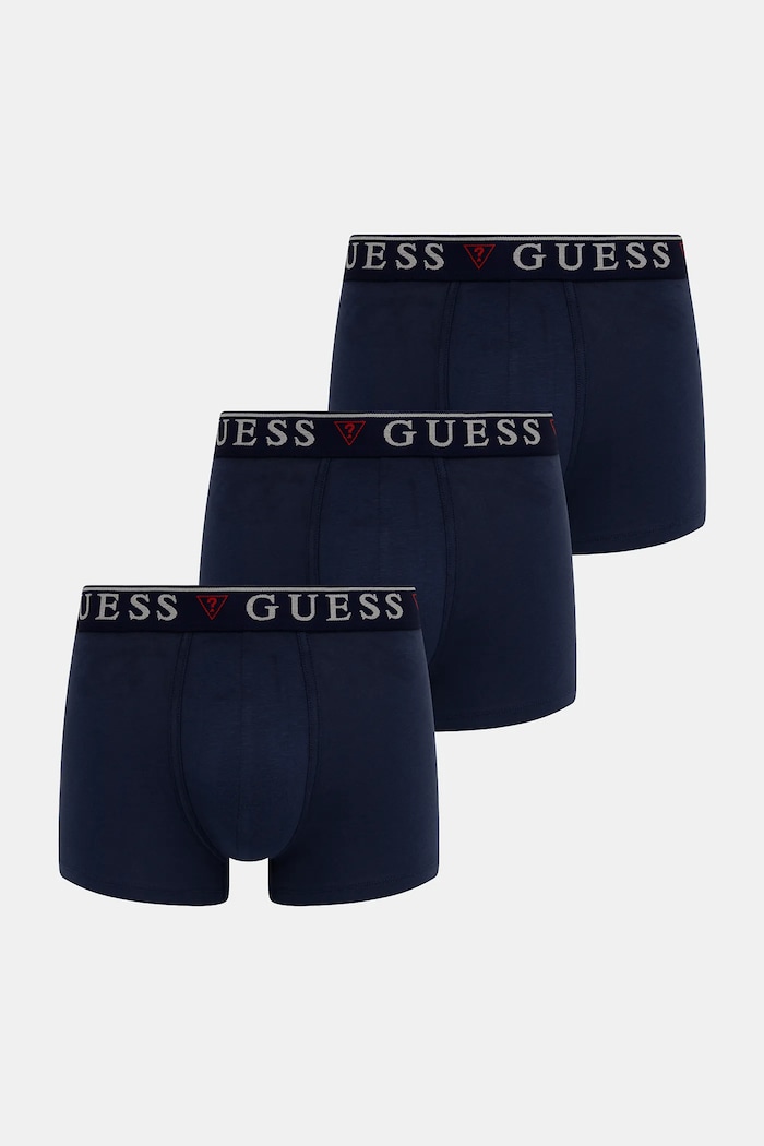 Боксерки Guess BRIAN (3 чифта) трикотаж тъмносин U97G01.KCD31