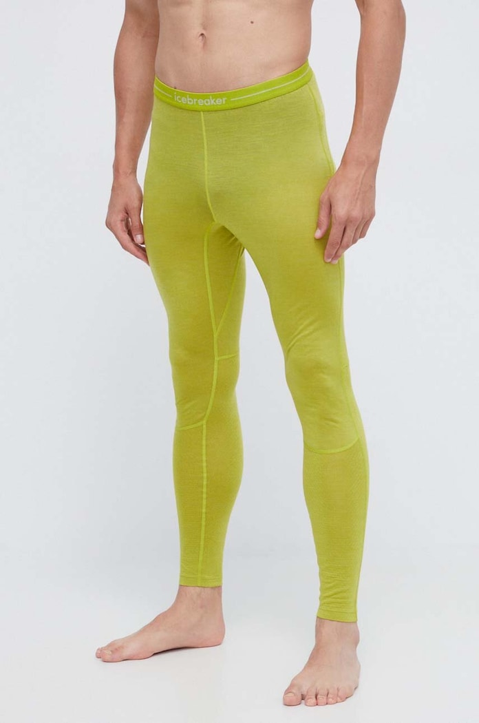 Icebreaker legginsy funkcyjne 125 ZoneKnit Planet friendly zielony IB0A56H58641