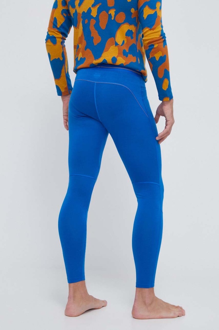 Icebreaker legginsy funkcyjne 200 ZoneKnit Merino IB0A56HB5801 niebieski AW23