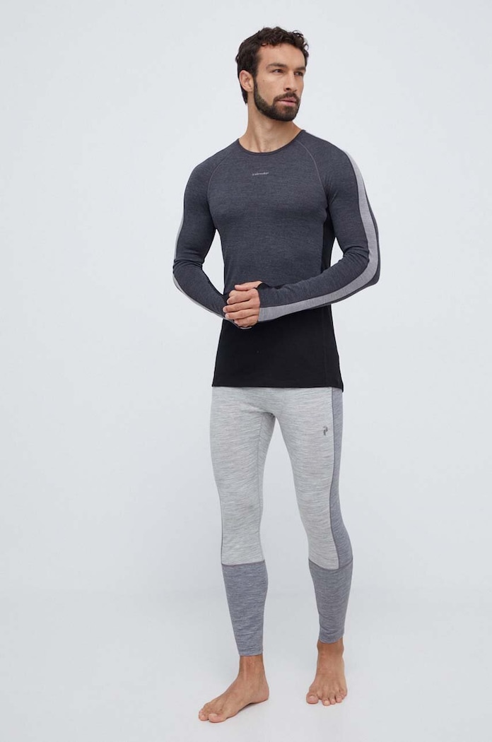 Icebreaker longsleeve funkcyjny ZoneKnit 260 IB0A56HH5851 czarny AW24