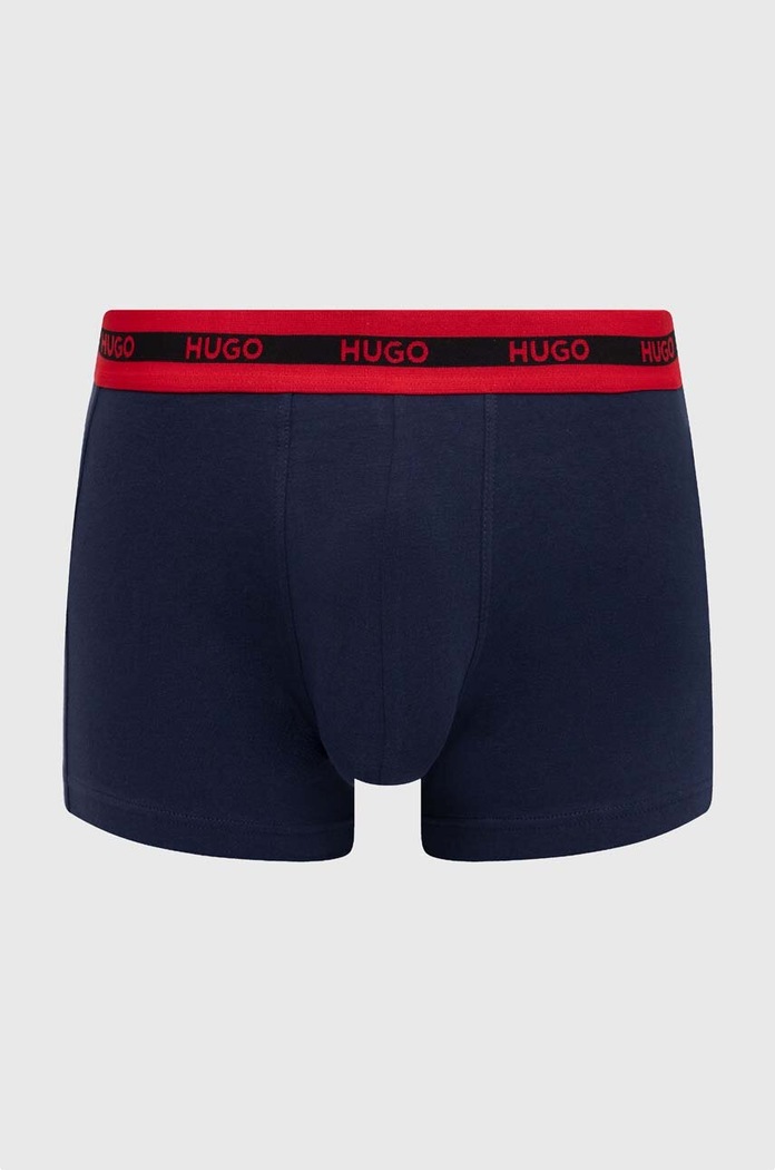 Boxerky HUGO 3-pack modrá 50503083