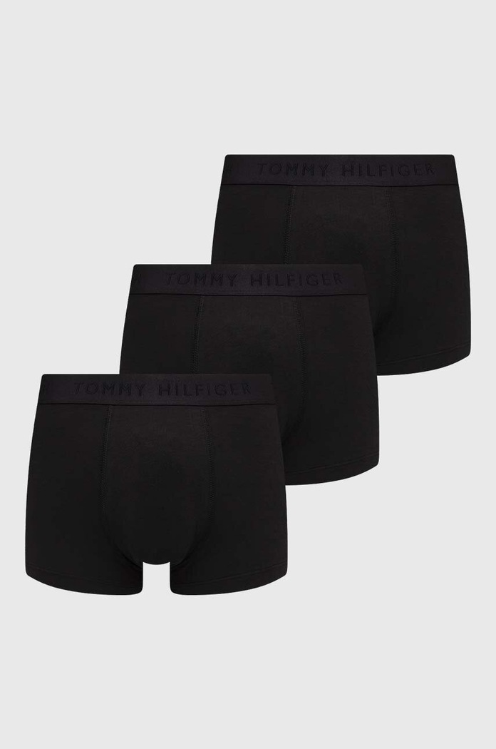 Bokserice Tommy Hilfiger 3-pack pletivo crna UM0UM02760
