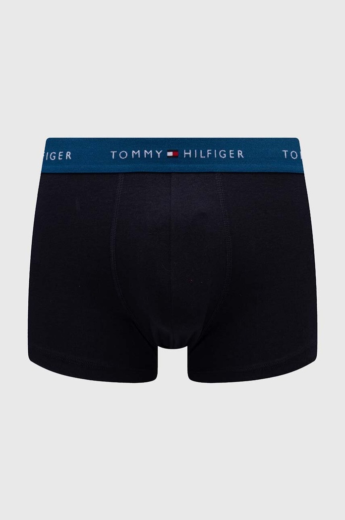 Oblačila Tommy Hilfiger oprijete boksarice moške z bombažem paket 3 kosov UM0UM02763 mornarsko modra