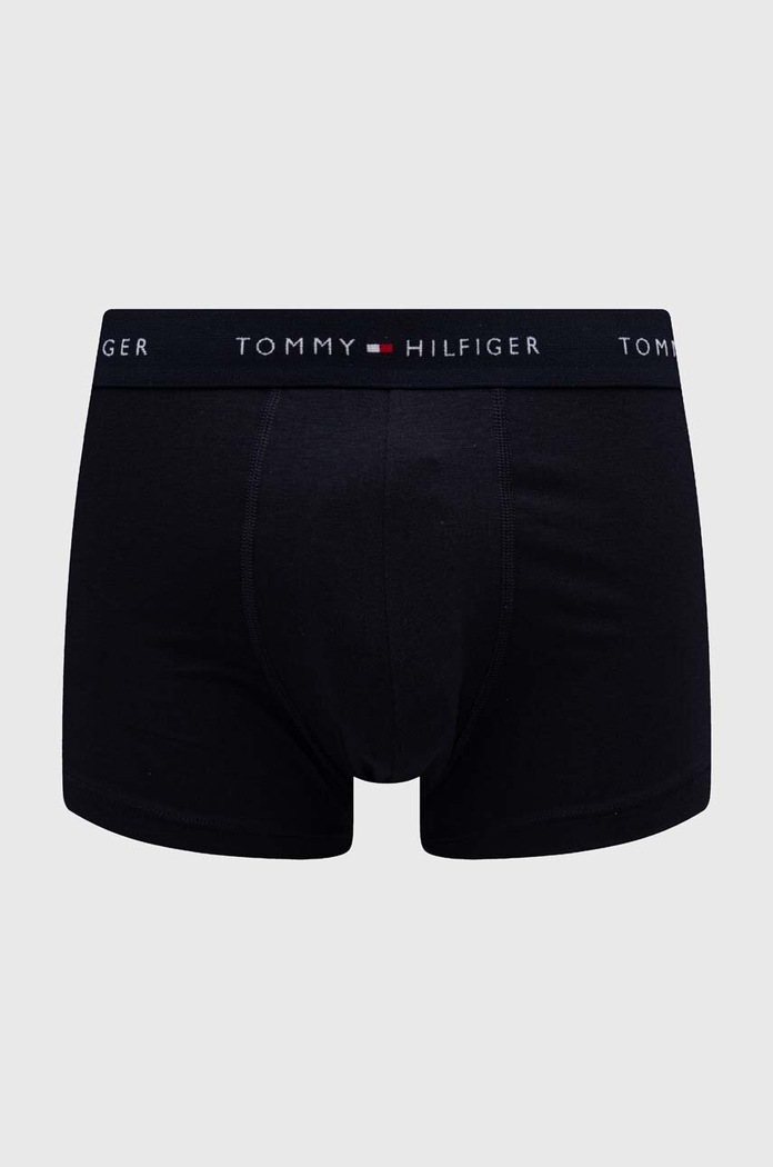 Tommy Hilfiger oprijete boksarice moške z bombažem paket 3 kosov mornarsko modra UM0UM02763