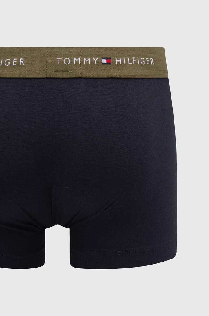Tommy Hilfiger oprijete boksarice moške z bombažem paket 3 kosov UM0UM02763 mornarsko modra