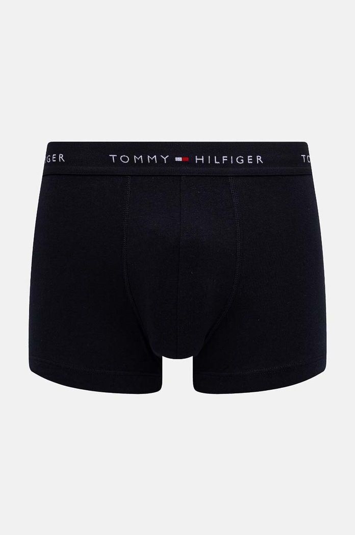 Odzież Tommy Hilfiger bokserki dopasowane męskie z bawełną 3-pack UM0UM02763 granatowy