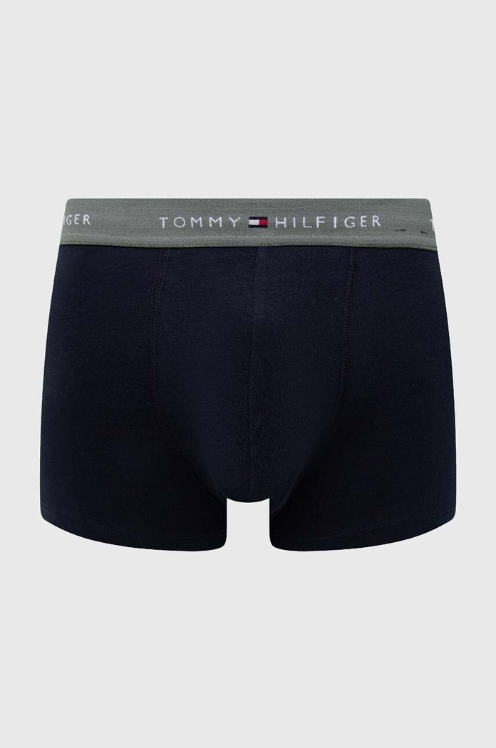 Odzież Tommy Hilfiger bokserki dopasowane męskie z bawełną 3-pack UM0UM02763 granatowy