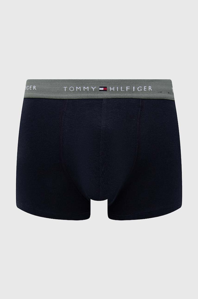 Odzież Tommy Hilfiger bokserki dopasowane męskie z bawełną 3-pack UM0UM02763 granatowy