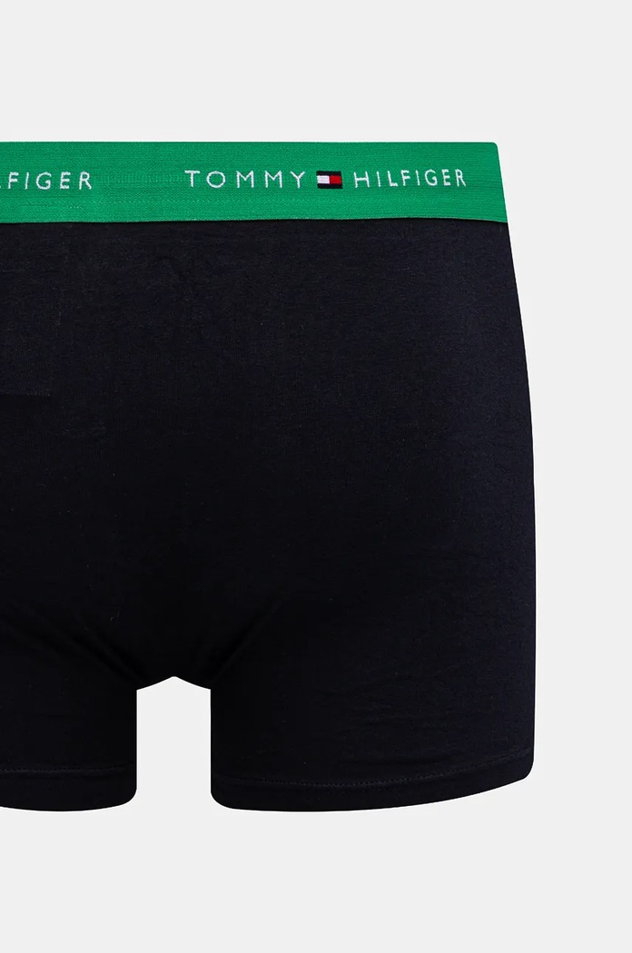 Tommy Hilfiger oprijete boksarice moške z bombažem paket 3 kosov UM0UM02763 črna