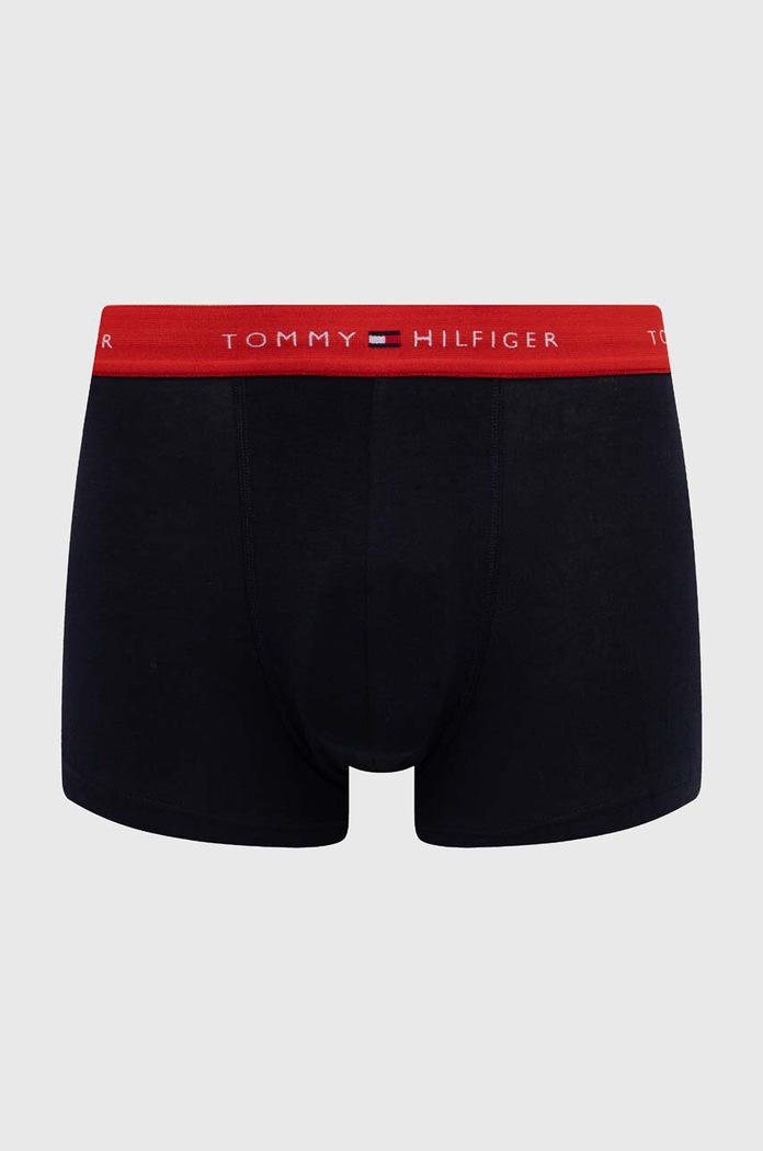 Tommy Hilfiger oprijete boksarice moške z bombažem paket 3 kosov UM0UM02763 črna SS25