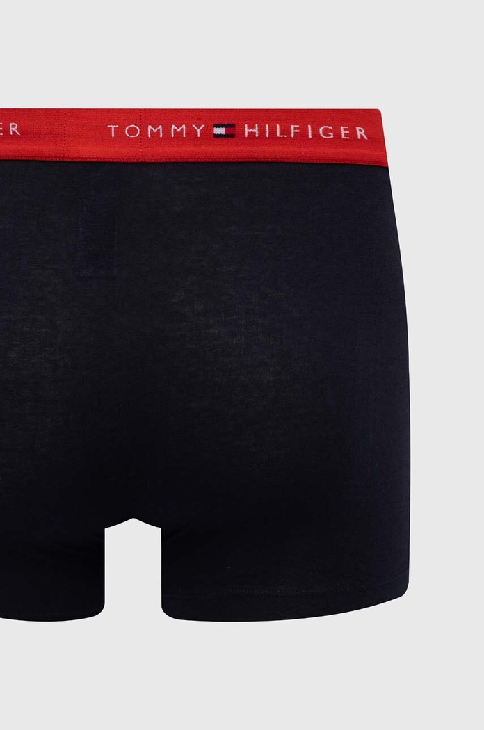 Tommy Hilfiger oprijete boksarice moške z bombažem paket 3 kosov UM0UM02763 črna
