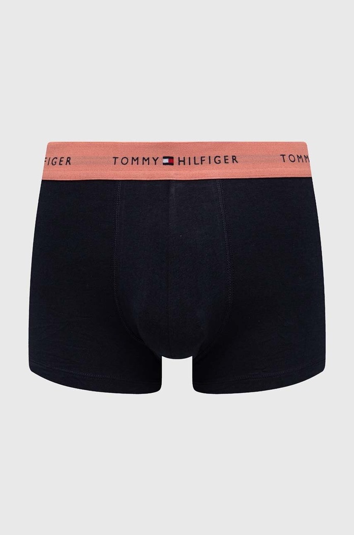 Tommy Hilfiger oprijete boksarice moške z bombažem paket 3 kosov UM0UM02763 črna SS25
