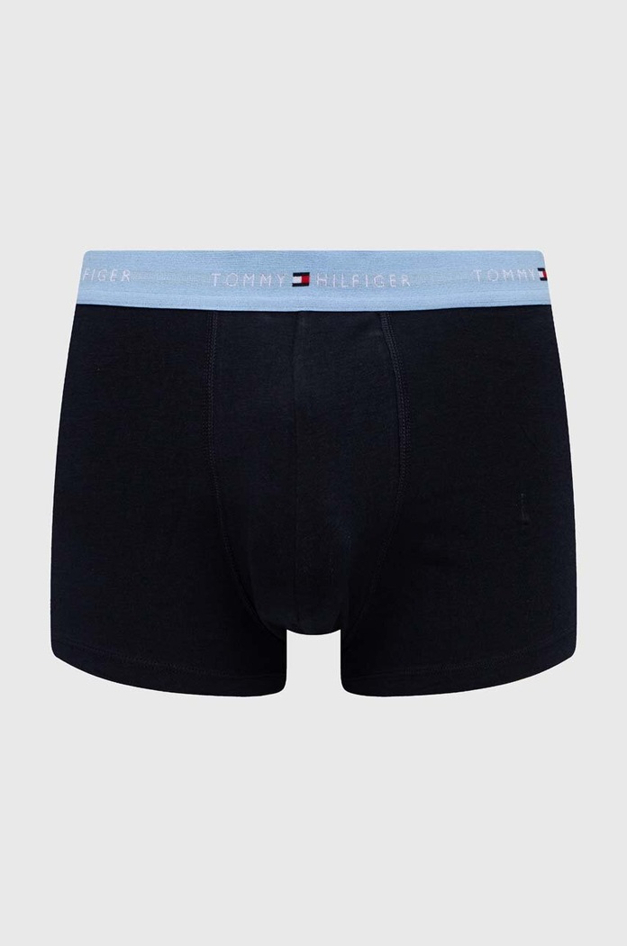 Oblačila Tommy Hilfiger oprijete boksarice moške z bombažem paket 3 kosov UM0UM02763 črna