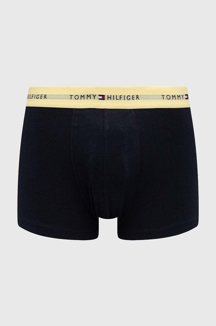Tommy Hilfiger oprijete boksarice moške z bombažem paket 3 kosov črna UM0UM02763