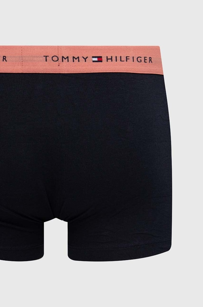 Tommy Hilfiger oprijete boksarice moške z bombažem paket 3 kosov UM0UM02763 črna
