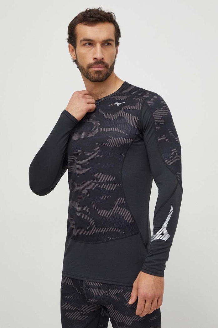 Funkční triko s dlouhým rukávem Mizuno Virtual Body G3 Planet friendly černá A2GAA505