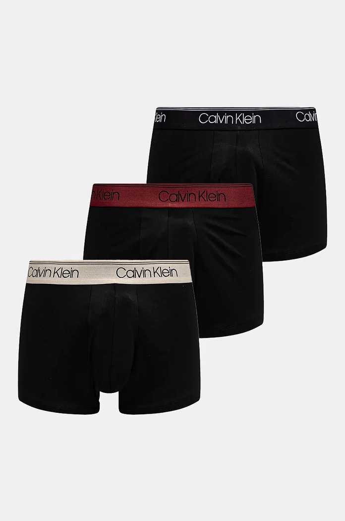 Boxerky Calvin Klein Underwear 3-pak pletenina čierna 000NB2569A