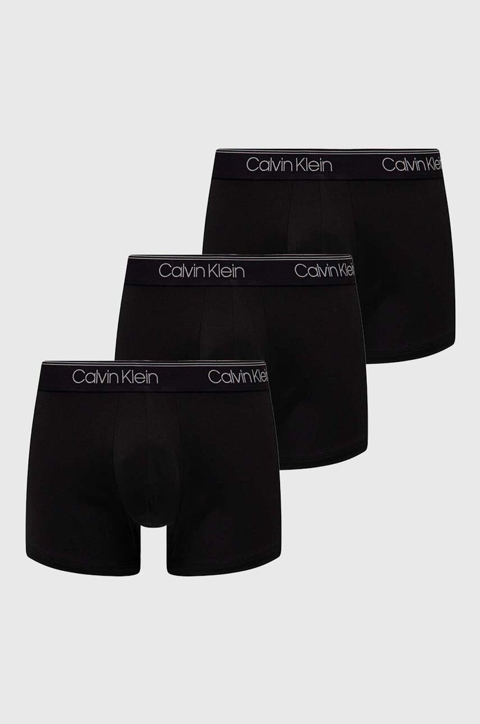 Boxerky Calvin Klein Underwear 3-pak pletenina čierna 000NB2569A