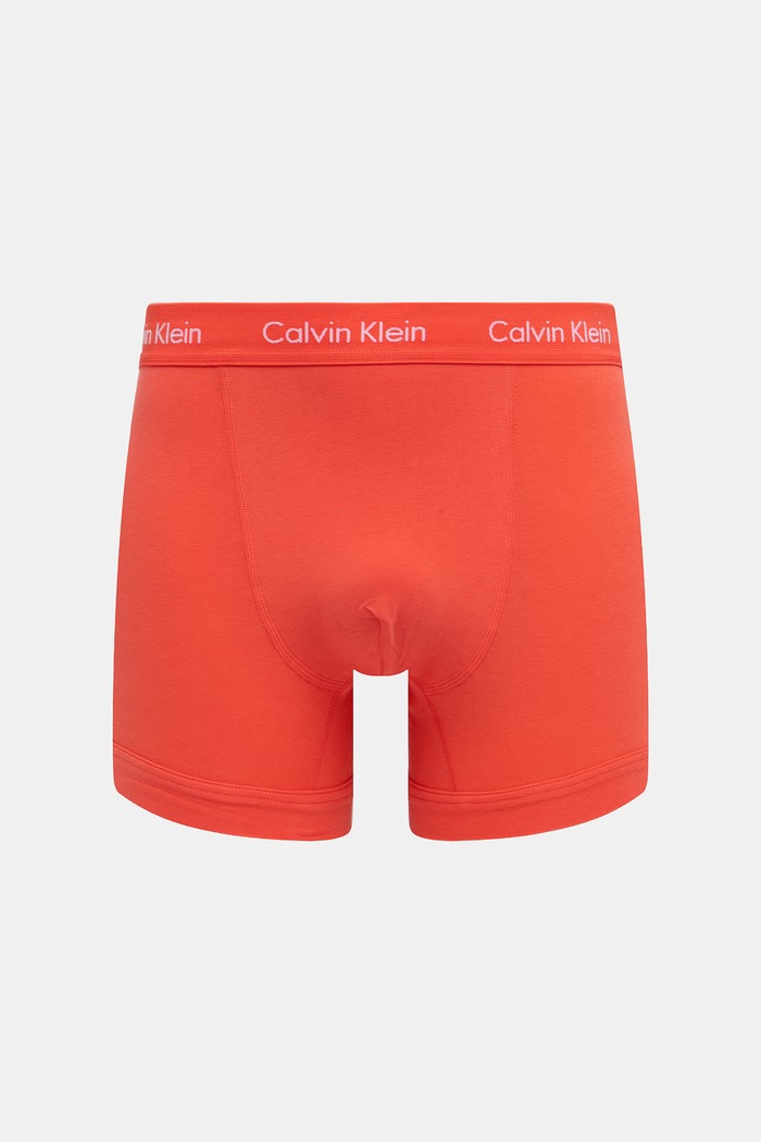 Calvin Klein Underwear boksarice moške bombažne z elastanom paket 5 kosov 000NB2877A rdeča AA00