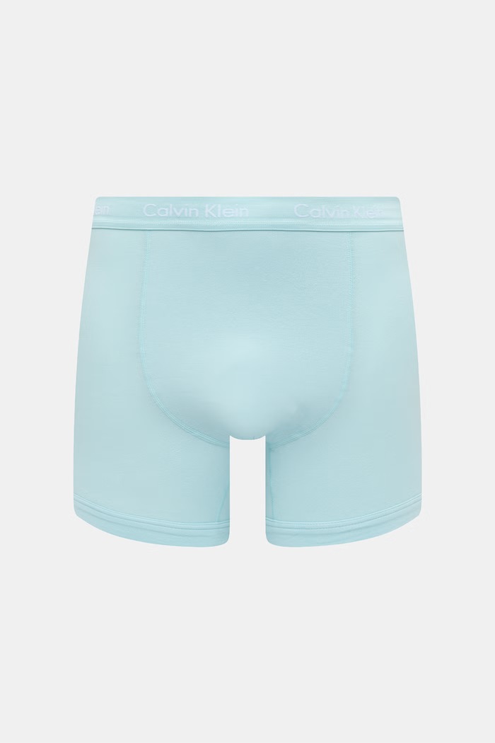 Calvin Klein Underwear boksarice moške bombažne z elastanom paket 5 kosov 000NB2877A modra AA00
