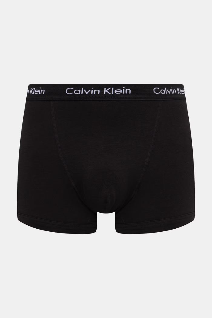 Calvin Klein Underwear boksarice moške bombažne z elastanom paket 5 kosov črna 000NB2877A