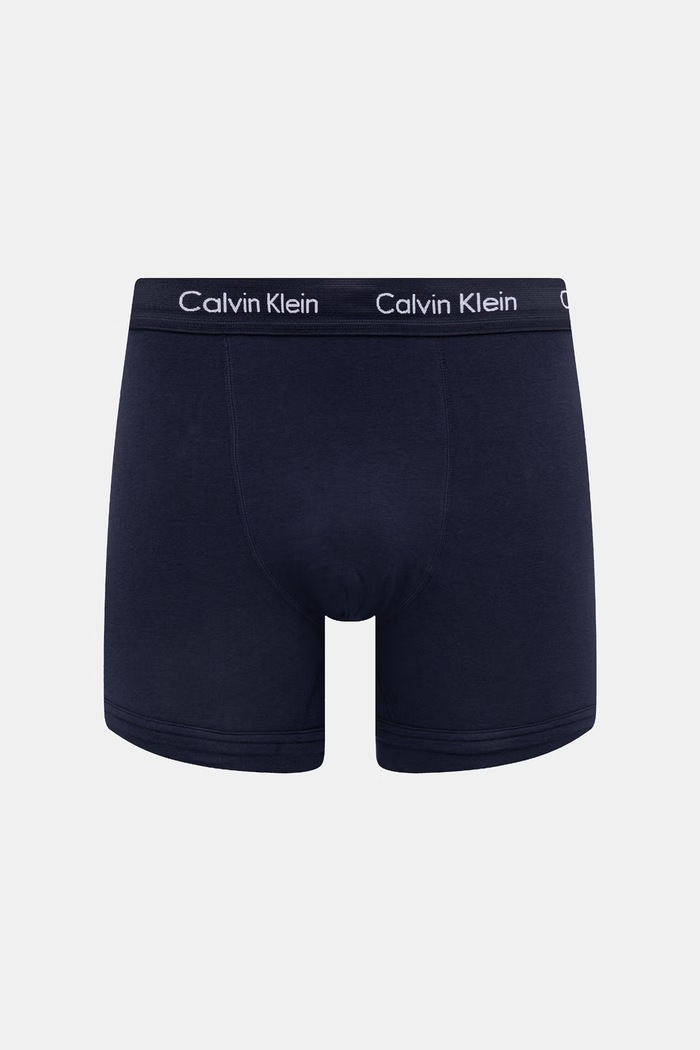 Calvin Klein Underwear boksarice moške bombažne z elastanom paket 5 kosov črna 000NB2877A