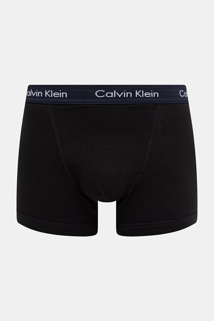 Calvin Klein Underwear boksarice moške bombažne z elastanom paket 5 kosov črna 000NB2877A