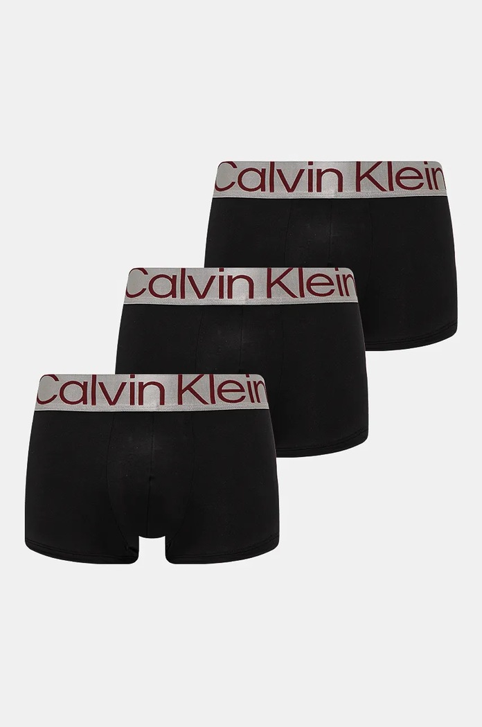 Boxerky Calvin Klein Underwear 3-pack pletenina černá 000NB3074A
