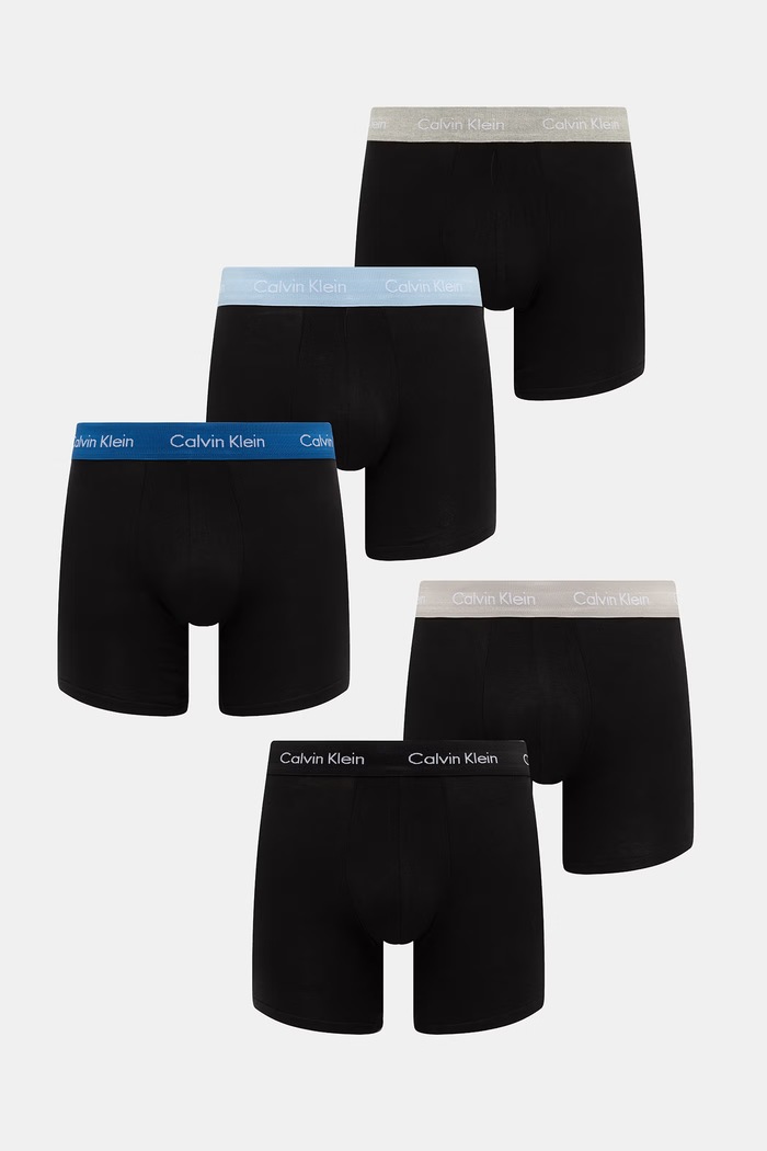 Calvin Klein Underwear μποξεράκι ανδρικό βαμβακερό με ελαστάν 5-pack μαύρο 000NB3794A