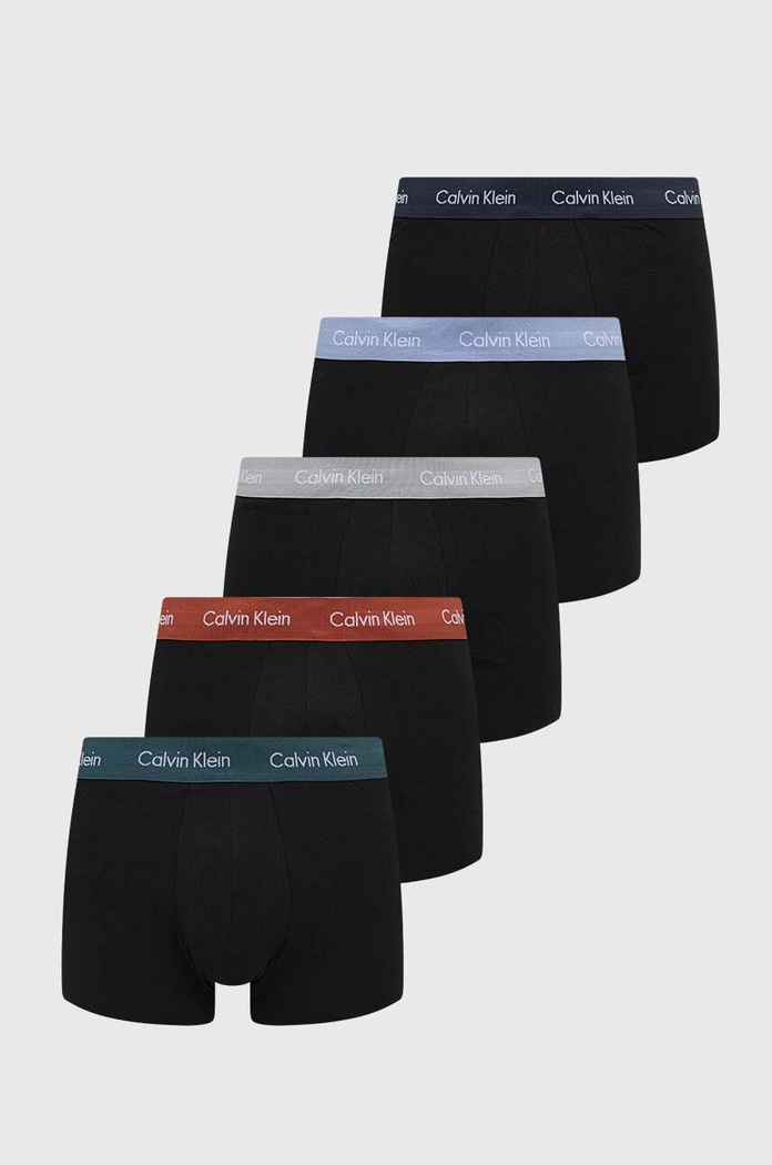 Calvin Klein Underwear bokserki męskie bawełniane z elastanem 5-pack dzianina czarny 000NB3794A
